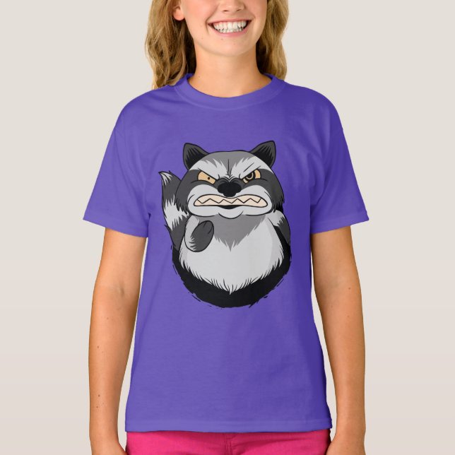 T-shirt Raton laveur grincheux (Devant)