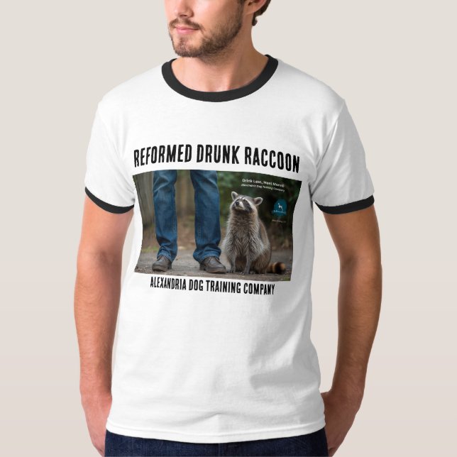 T-shirt Raton laveur ivre (Devant)