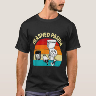 T-shirt Raton laveur ivre drôle rétro vintage détruit