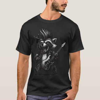 T-shirt Raton laveur jouant de la guitare Festival de musi