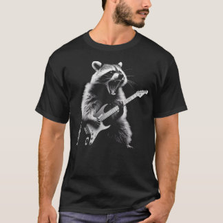T-shirt Raton laveur jouant de la guitare Rock And Roll Ro
