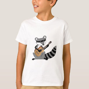 T-shirt Raton laveur jouant la guitare