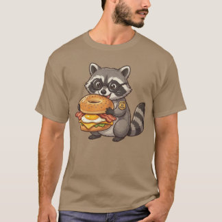 T-shirt Raton Laveur Objectifs Matinaux Sandwich P