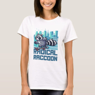 T-shirt Raton laveur radical skateboard urbain