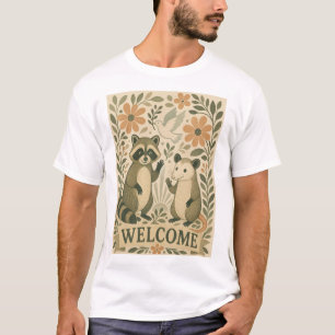 T-shirt Raton laveur rétro et opossum bienvenue dans le st