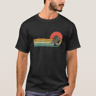 T-shirt Raton laveur rétro vintage mammifère sauvage Racc