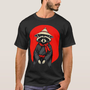 T-shirt Raton laveur Samouraï, Kimono de raton laveur japo
