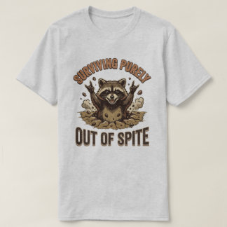 T-shirt Raton laveur survivant par dépit