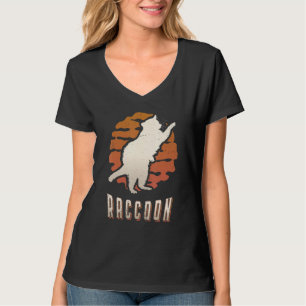 T-shirt Raton laveur Vintage Rétro Classique Animal Couche