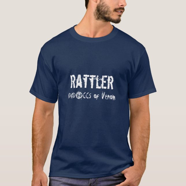 T-shirt Rattler, 110CCs de venin aucune PIC (Devant)