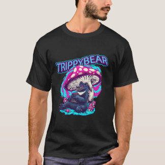 T-shirt Ravage Psychédélique Ours Trippé Avec Champignons