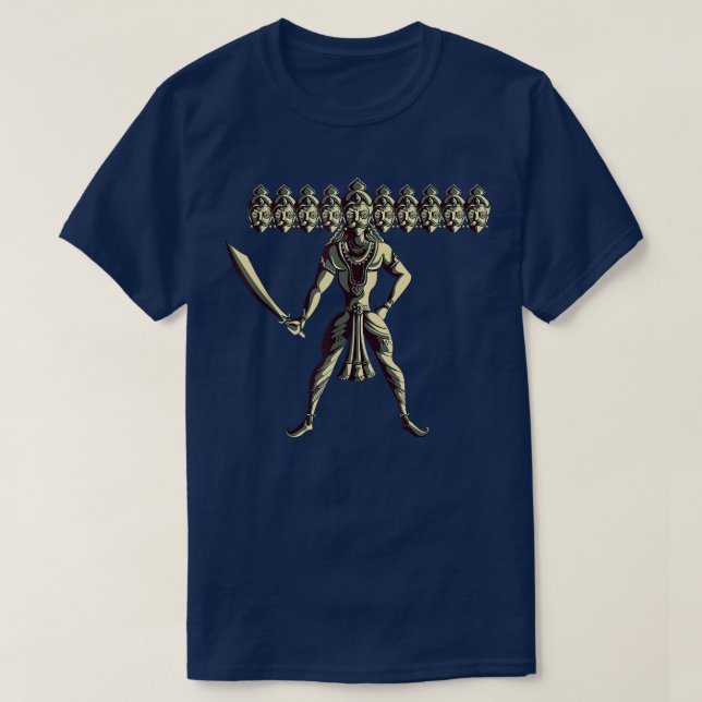 T-shirt Ravana Hindu Hinduism God Demon  (Design devant)
