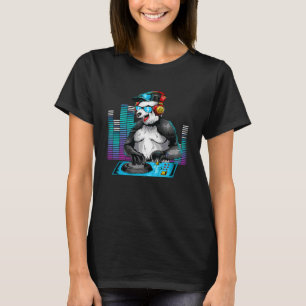 T-shirt Rave DJ Panda Mignon Rave EDM