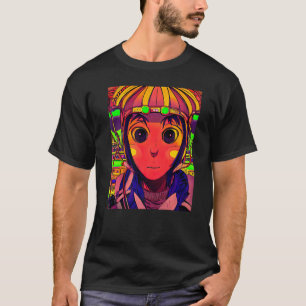 T-shirt Rave Party Psychedelic EDM Trance Club DJ design P