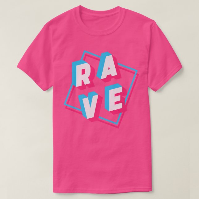 T-shirt Rave Techno Music  (Design devant)