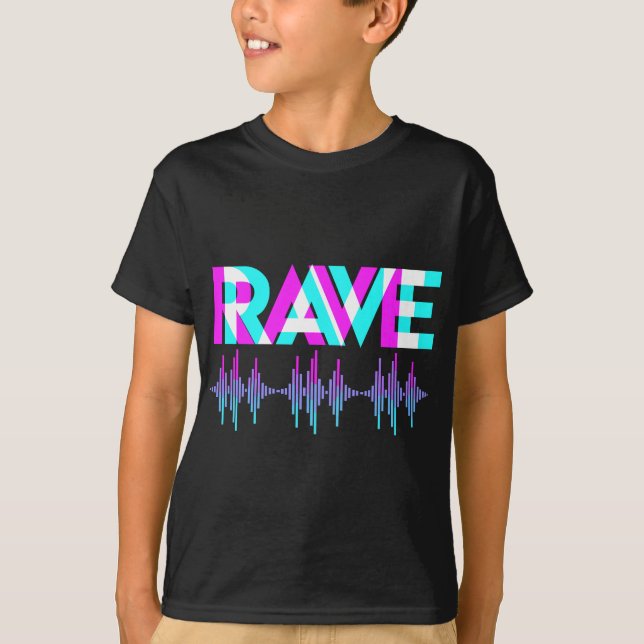 T-shirt Rave Techno Music Synthétiseur DJ Gift Raver (Devant)