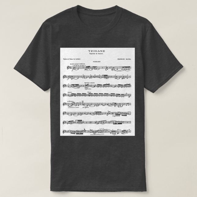 T-shirt Ravel Tzigane (Design devant)