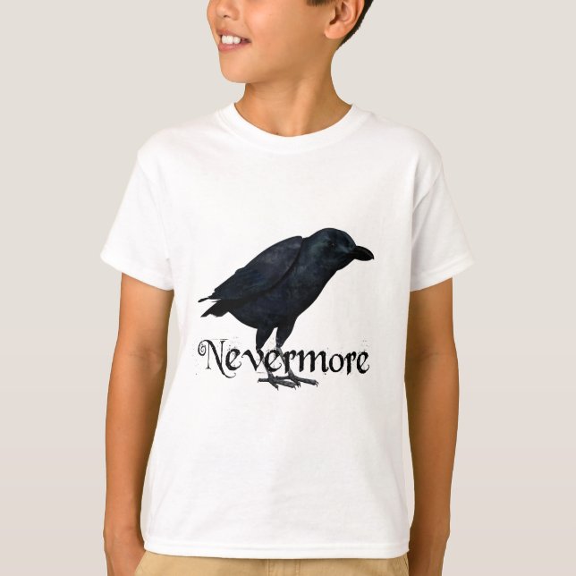 T-shirt Raven 3D Nevermore (Devant)