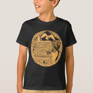 T-shirt Raven avec des fantômes à la Chambre hantée