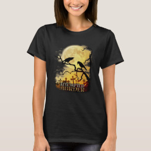T-shirt Raven Crow Tentative de meurtre Retro Moon Wiccan 