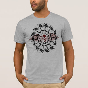T-shirt Raven, l'arme à feu et la faucheuse