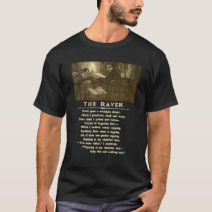 T-shirt Raven Midnight Dream Classic Littérature Edgar All