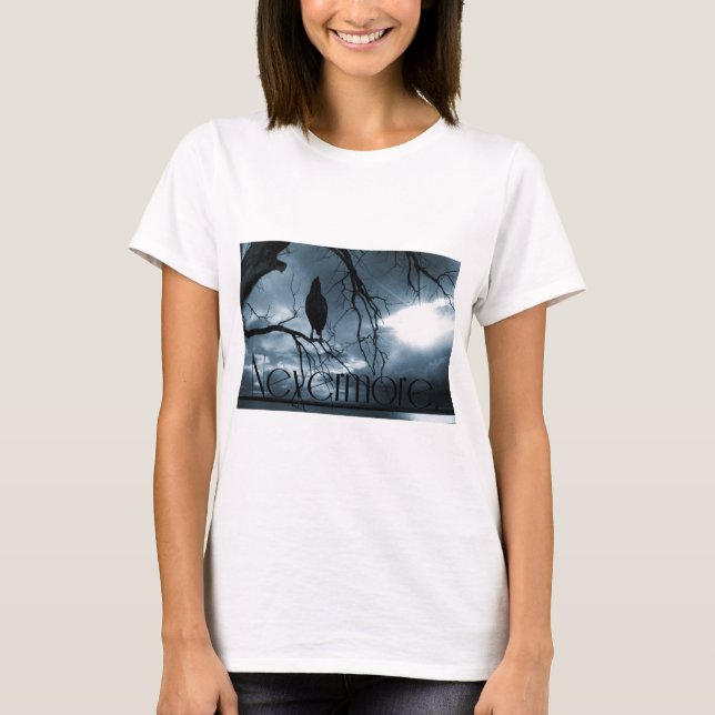 T-shirt Raven - plus jamais rayons de soleil et bleu (Devant)