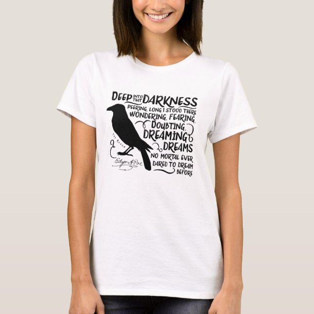 T-shirt Raven (profondément dans cette obscurité) par (Devant)
