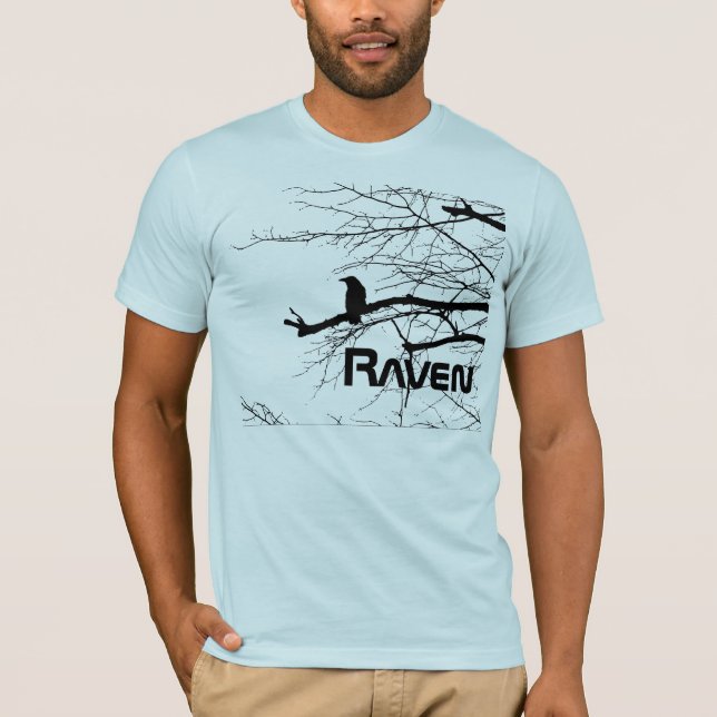 T-shirt Raven sur l'arbre (Devant)