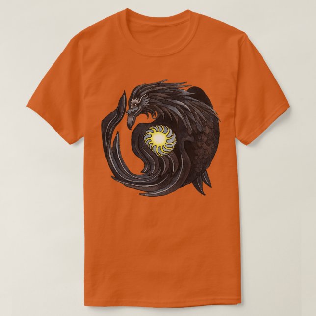 T-shirt Raven vole Le style Sun Tlingit Amérindien (Design devant)