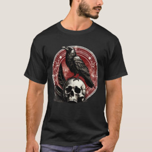 T-shirt Ravens Black Crow et Skull Witchcraft Occult