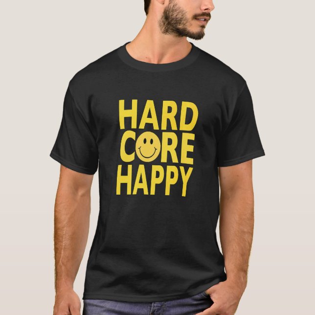 T-shirt Raveurs heureux hardcore (Devant)