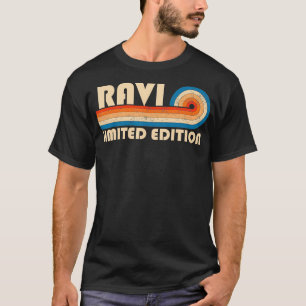 T-shirt RAVI Nom de famille Retro Vintage 80s 90s Annivers