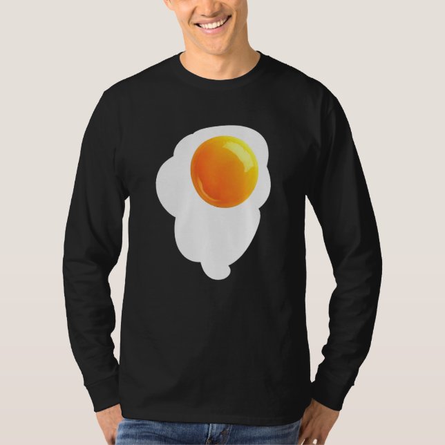 T-shirt Raw Egg Broken Chicken Egg White Yolk Serum (Devant)