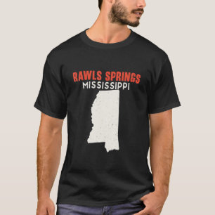 T-shirt Rawls Springs Mississippi USA State America Travel