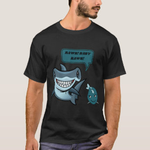 T-shirt RAWR! BÉBÉ RAWR! amour de requin