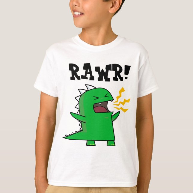 T-shirt RAWR Dino - personnalisable ! (Devant)