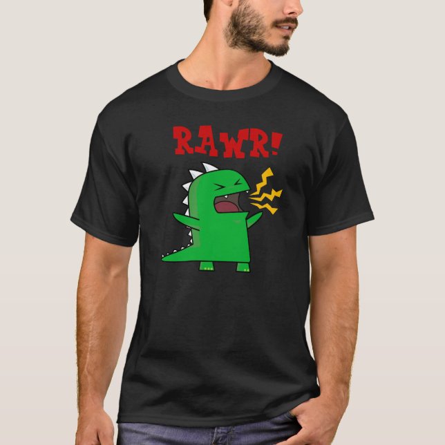T-shirt RAWR Dino - personnalisable ! (Devant)