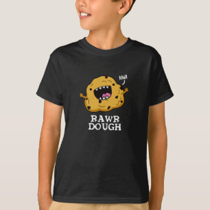 T-shirt Rawr Dough Funny Food Pun Dark BG
