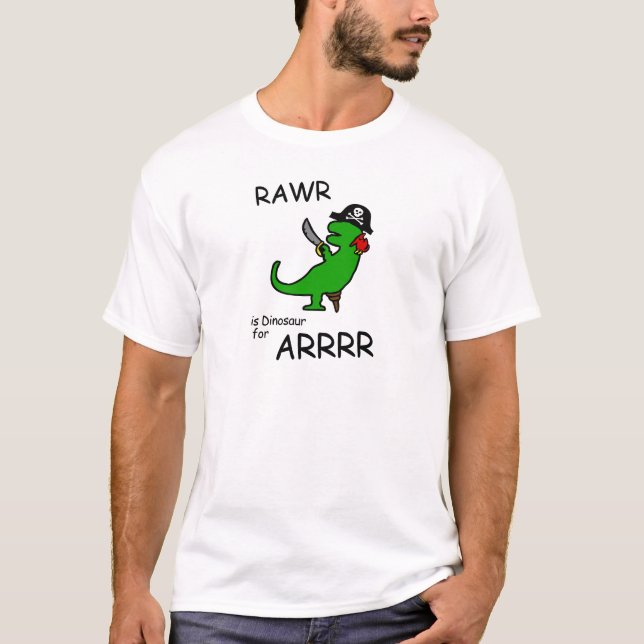 T-shirt RAWR est dinosaure pour ARRR (le dinosaure de (Devant)