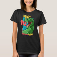 Rawr I'm 10 Birthday Girls 10th Birthday Dino Tyra