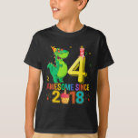 T-shirt Rawr I'm 4 Kids 4 Year old 4th Birthday<br><div class="desc">Rawr I'm 4 Kids 4 Year old 4th Birthday</div>