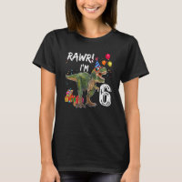 Rawr I'm 6 6th Birthday Rex Dinosaur Party For B