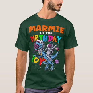 T-shirt Rawr Marmie De L'Anniversaire Garçon Astronaut Rid