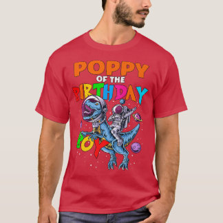 T-shirt Rawr Poppy Of Anniversaire Garçon Astronaut Riding