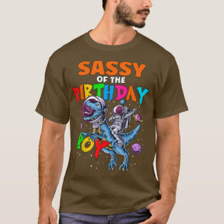 T-shirt Rawr Sassy De L'Astronaut Anniversaire Riding Di