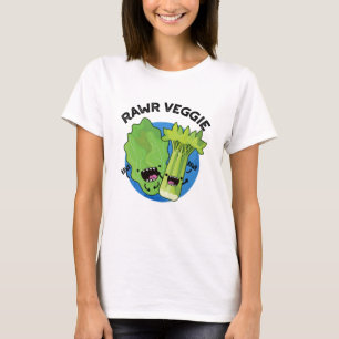 T-shirt Rawr Veggie Funny Food Pun