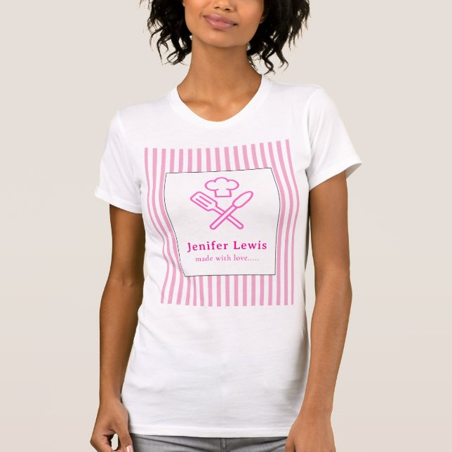 T-shirt Rayé Élégant (Devant)