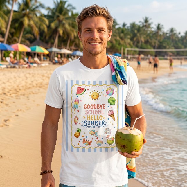 T-Shirt rayé pour la fête de fin d'année scolaire  (Créateur téléchargé)