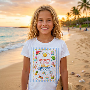 T-Shirt rayé pour la fête de fin d'école